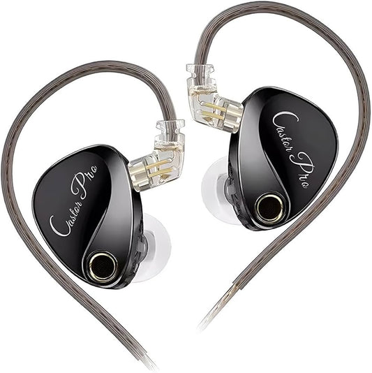 KZ Castor Pro Schwarz – IEM 2DD Xtra Bass mit Mikrofon und Tuning-Schaltern