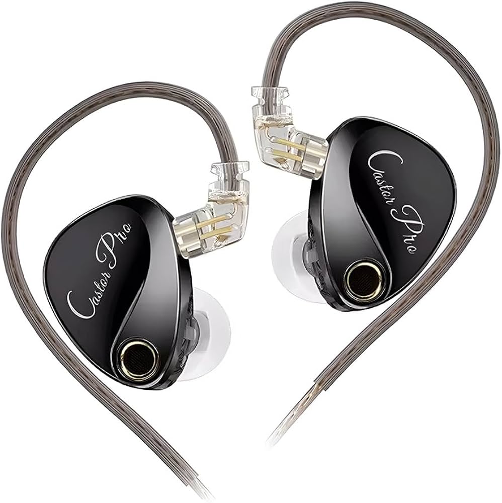 KZ Castor Pro Negru – IEM 2DD Xtra Bass cu microfon și reglaj
