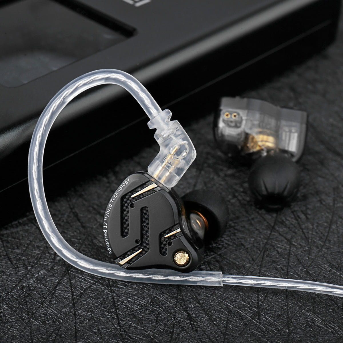 KZ ZS12 Pro 2 Schwarz – Hybrid-IEM 1DD + 5BA mit Mikrofon