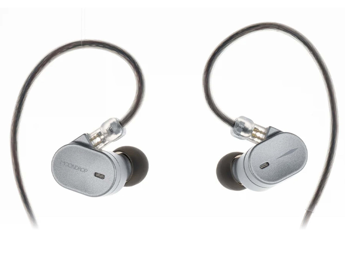 Moondrop CHU III In-Ear-Kopfhörer, 10-mm-Dynamiktreiber, Hi-Fi, Gehäuse aus langlebiger Aluminiumlegierung, 3,5-mm-Klinkenkabel, abnehmbares Kabel, Silber