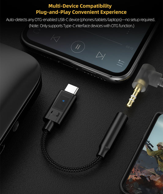 KZ AM02 – DAC USB-C la 3,5 mm cu egalizator în 4 trepte