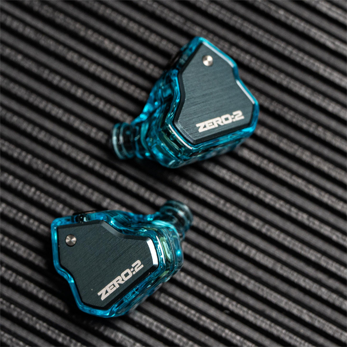 Casti 7Hz x Crinacle Zero 2, Driver dinamic de 10 mm, cablu detasabil cu fir OFC si Microfon , Hi-Fi Sound, jack 3.5, IEM, Albastru