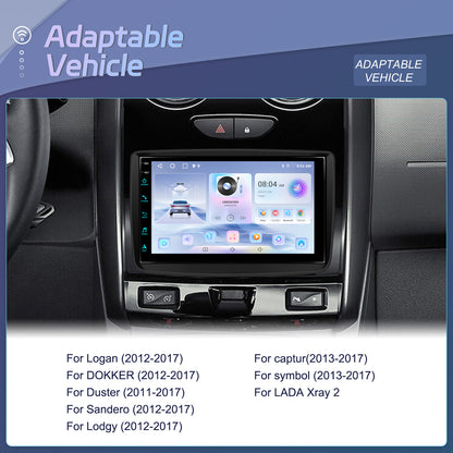 Android-Navigation SonorX A4233, Android 15-System, für Dacia und Renault, 7-Zoll-IPS-Bildschirm, 2 GB + 64 GB, CarPlay, Android Auto, Bluetooth, Wi-Fi, GPS, Schwarz