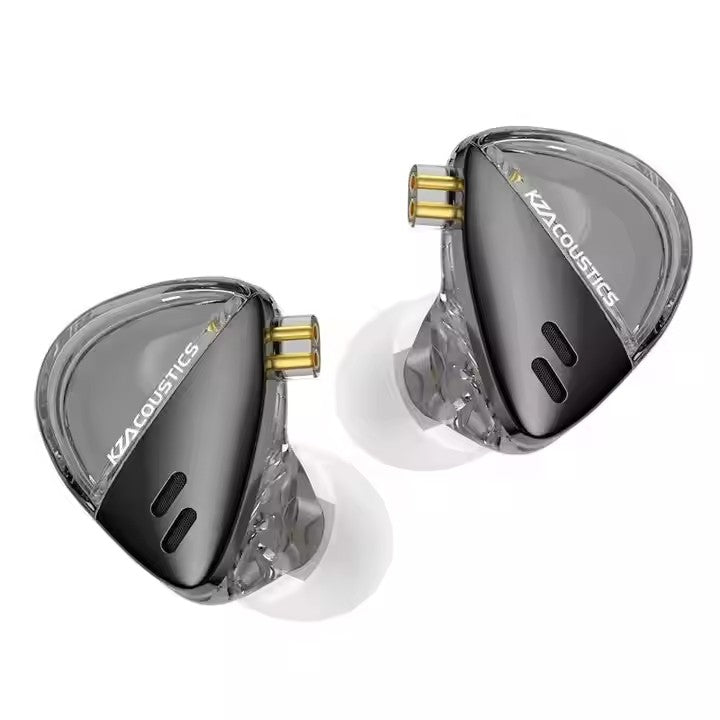 Casti KZ X Angelears Libra X , driver dinamic Balanced, frecventa ultra-lata, HiFi, cablu Jack 3.5mm cu Microfon Dual, Argintiu