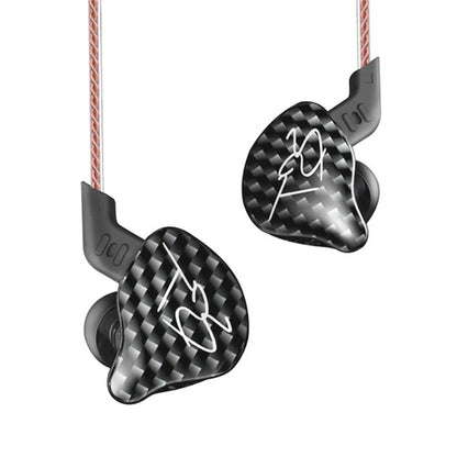 KZ ZST 1BA+1DD In-Ear-Kopfhörer, Hybrid-Balanced-Armature mit dynamischen kabelgebundenen Kopfhörern für Gaming, Musiker, Schwarz, mit Mikrofon