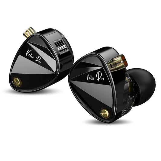 KZ Vader Pro Kopfhörer, HiFi-Ausgewogenheit, 6 dynamische Treiber, Monitor, 4 Einstellungsstufen, verbesserte Bass-Version, HD-Mikrofon, Schwarz