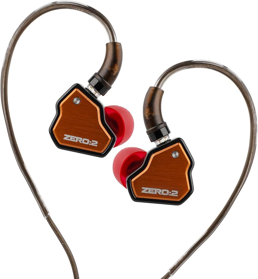 7HZ x Crinacle ZERO II In-Ear-Kopfhörer, USB-C, 10-mm-Treiber, HD-Mikrofon, Orange