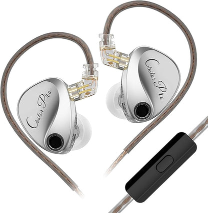 KZ Castor Pro Argintiu – IEM 2DD cu reglaj în 4 trepte