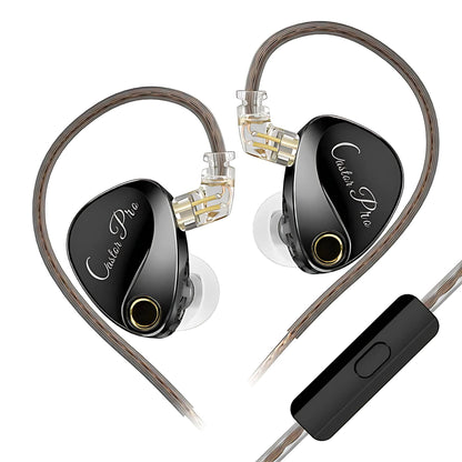 KZ Castor Pro Negru – IEM 2DD Xtra Bass cu microfon și reglaj