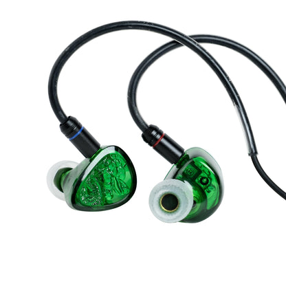 TANGZU Wan'er S.G II Jade Dragon X Audione, In-Ear-Monitor, Gaming IEM, HiFi, Balanced Edition mit 10-mm-Dynamiktreiber, abnehmbares Premium-USB-C-Kabel, mit Mikrofon, Kristallgrün
