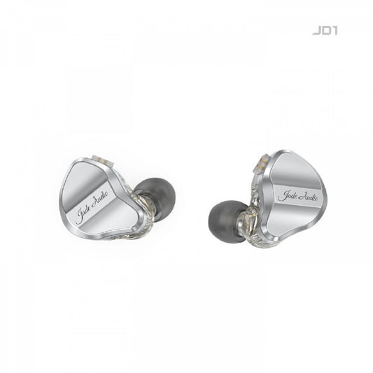 Casti FiiO JadeAudio JD1, Driver Dinamic de 10MM LCP, Hi-Fi Res, cablu USB-C Dac incorporat cu microfon HD, Argintiu