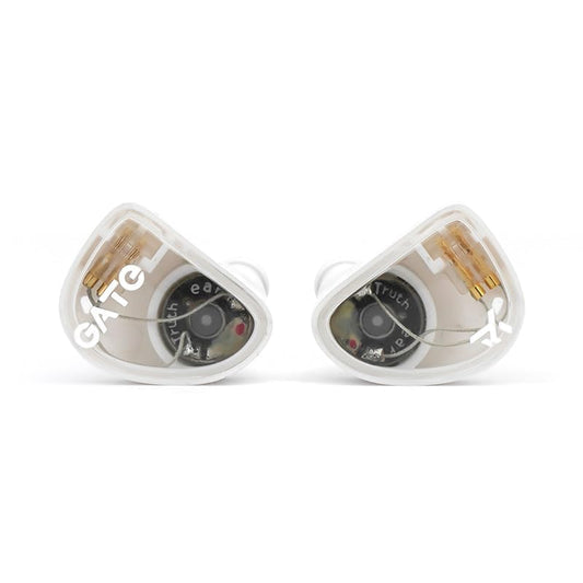 TRUTHEAR GATE In-Ear-Kopfhörer, 10 mm dynamischer Treiber, IEM, Hi-Fi-Klang, Mikrofon, abnehmbares Kabel, Kristallweiß