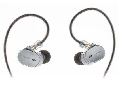 Moondrop CHU III In-Ear-Kopfhörer, 10-mm-Dynamiktreiber, Hi-Fi, Gehäuse aus langlebiger Aluminiumlegierung, 3,5-mm-Klinkenkabel, abnehmbares Kabel, Silber