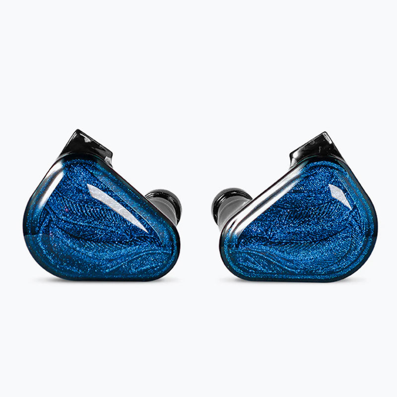 IEM TRUTHEAR x Crinacle ZERO Kopfhörer, Dual Dynamic Drivers, Hybrid, Hi-Fi-Sound, abnehmbares Kabel, Schaumstoffaufsätze, blau