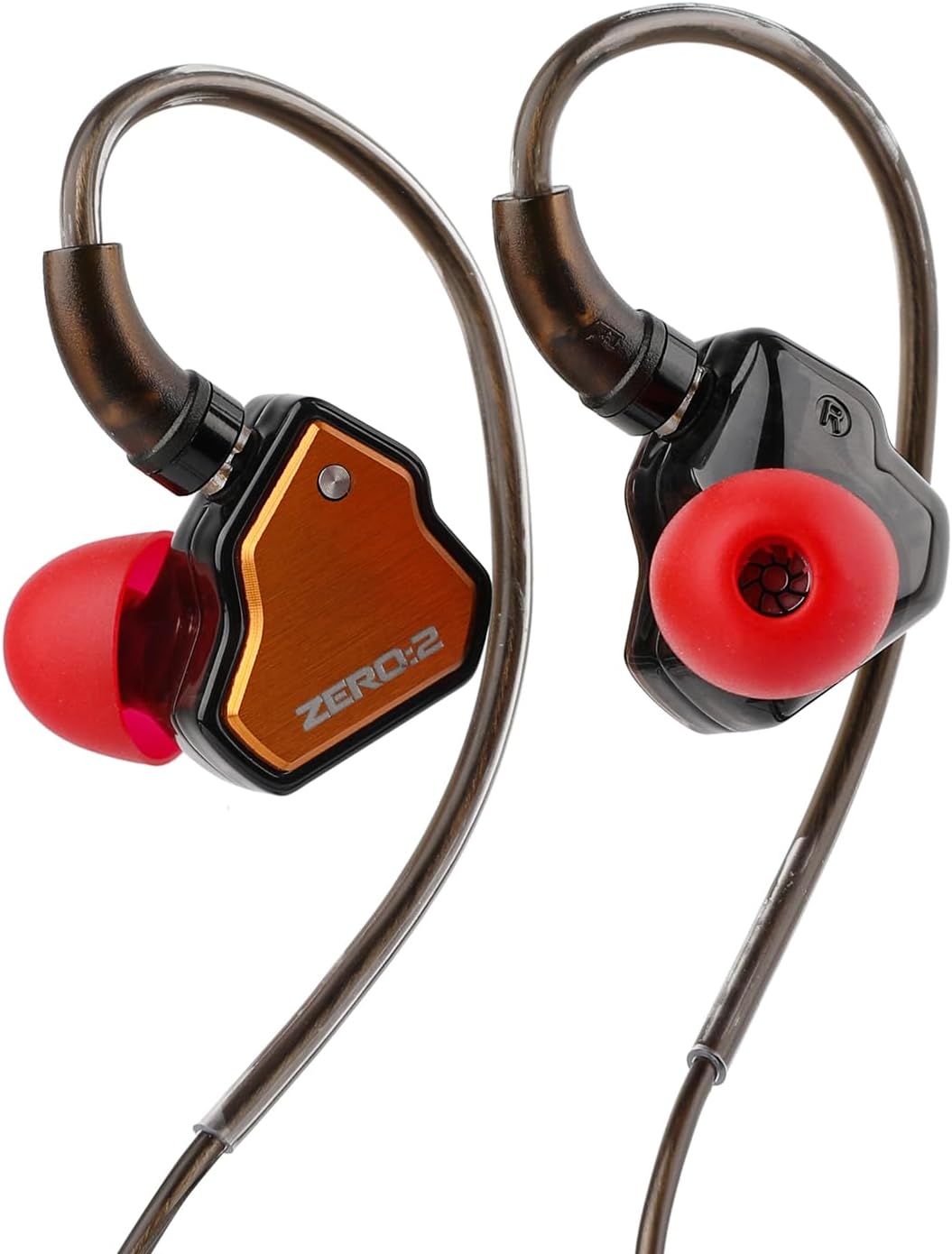 7HZ x Crinacle ZERO II In-Ear-Kopfhörer, USB-C, 10-mm-Treiber, HD-Mikrofon, Orange