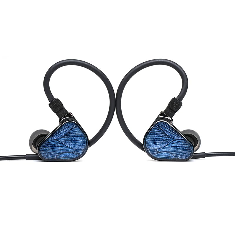 IEM TRUTHEAR x Crinacle Zero BLUE2, Dual Dynamic Driver, cablu detasabil cu microfon si fara micron, IEM, HI-FI Bass, Dopuri din Spuma, Albastru