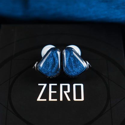 IEM TRUTHEAR x Crinacle ZERO Kopfhörer, Dual Dynamic Drivers, Hybrid, Hi-Fi-Sound, abnehmbares Kabel, Schaumstoffaufsätze, blau