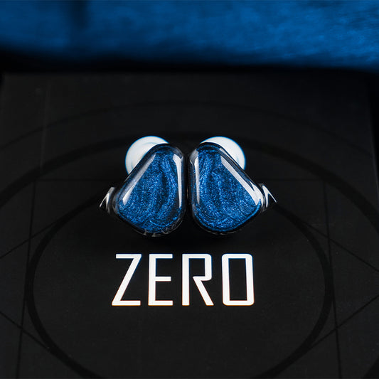 IEM TRUTHEAR x Crinacle ZERO Headphones, Dual Dynamic Drivers, Hybrid, Hi-Fi Sound, Detachable Cable, Foam Tips, Blue