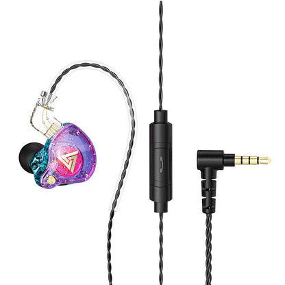 QKZ AK6 Pro 1DD, Bass, HI-RES Audio, Monitor, Sport, Geräuschunterdrückung, Lila 